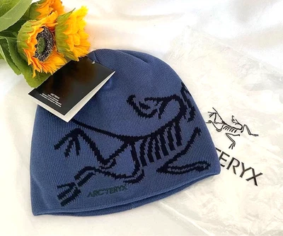 NUEVO CON ETIQUETAS Arc'teryx Cabeza de Pájaro Toque Gorro Lavanda - Auténtico Sombrero de Invierno de Lana Merino Foto 1 de 4