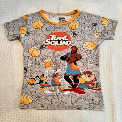 Space Jam A New Legacy Tune Squad T-Shirt Boys 10 LeBron Bugs Daffy Taz - Image 1 of 4
