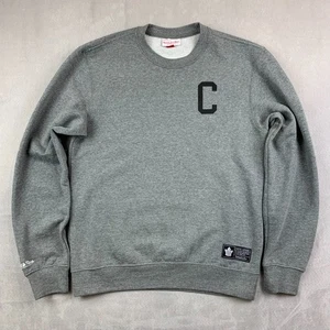 Mitchell & Ness Toronto Maple Leafs Mens Sweater Medium Gray Crewneck Captains C - Bild 1 von 11