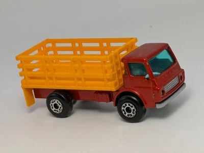 Vintage 1976 Lesney Matchbox Superfast No 71 Dodge Cattle Truck Orange  - Image 1 of 4