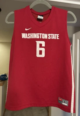 Camiseta Nike de baloncesto de los Washington State Cougars talla juvenil grande niños niños WSU Foto 1 de 4