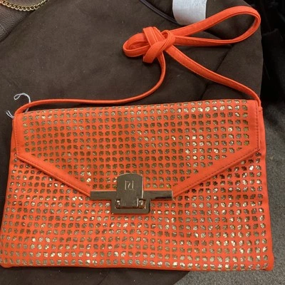 River Island Women's Vibrant Orange Shoulder Bag - Image 1 of 4