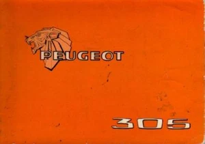 PEUGEOT 305 Betriebsanleitung 1978 Bedienungsanleitung Libretto manutenzione  BA - Picture 1 of 1