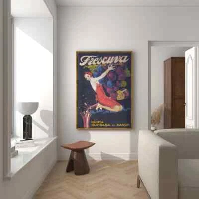 Red Wine Grapes Painting Wall Art Poster Premium Quality Choose your Size - Image 1 of 3