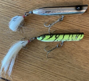 Lot Of 2 - Vintage Creek Chub Striper Strike 2100 Fishing Lures - Picture 1 of 18