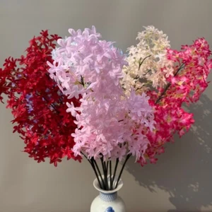 95cm Artificial Lilac Flower DIY Silk Sakura New Lilac Flower Party - Picture 1 of 13