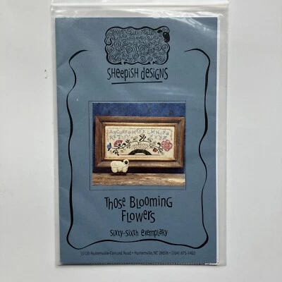 Sheepish Designs Cross Stitch Kit Pattern 66th Exemplary Those Blooming Flowers - Image 1 of 2