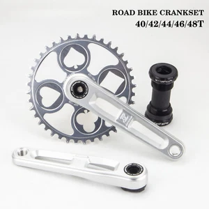 165mm 170mm Road Bike Crank Arm 40 42 44 46 48T Chainring 12 Speed Crankset - Picture 1 of 48