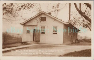 West Haverstraw NY - LAVANDERÍA N.Y.S. HOSPITAL - RPPC Postal Helen Hayes - Imagen 1 de 2
