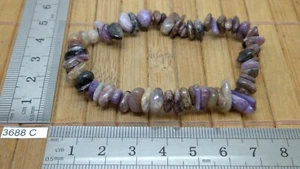 Bracelet baroque CHAROITE - import de Russie - qualité A - lithotherapie chips  - Picture 1 of 2