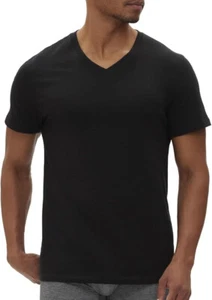 Pack de 2 camisas de algodón con cuello en V GAP para hombre, negras, medianas - Imagen 1 de 1