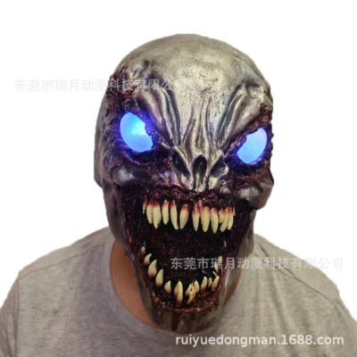 Cosplay Venom The Last Dance led Mask Edward Brock Superhero Full Head Mask Prop - Image 1 of 4