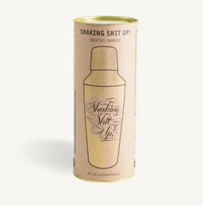 New SHAKING S**T UP Cocktail Shaker Gift Holds 25 oz 740 ml Profanity 3pc Kit - Picture 1 of 3