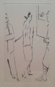 PIERRE BONNARD 1867-1947 FINE RARE DRYPOINT ETCHING THE BRIGHT YOUNG THINGS 1925 - Picture 1 of 6