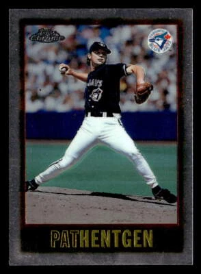 Pat Hentgen 1997 Topps Chrome  Card #111 Toronto Blue Jays - Image 1 of 2