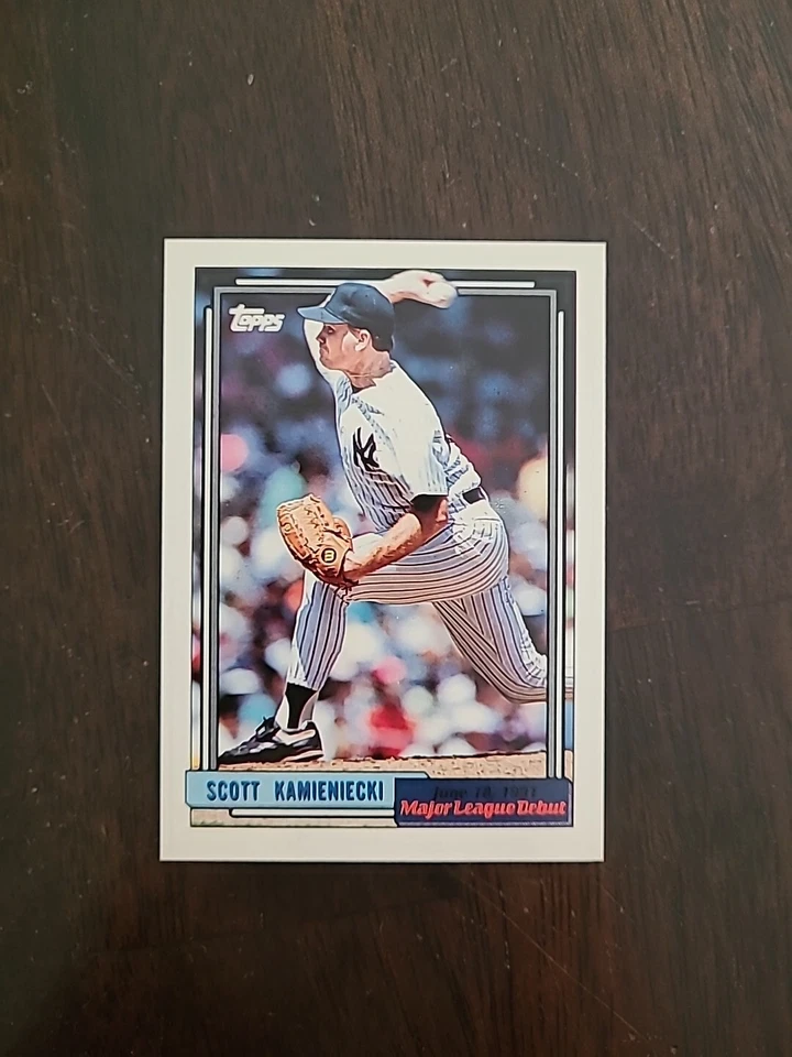 1991 Topps Major League Debut Scott Kamieniecki RC #96 New York Yankees Rookie - Image 1 of 1