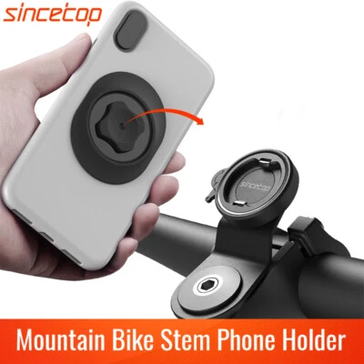 Aluminum Bike Stem Phone Mount,Quick Release,Mountain Bicycle Road Phone Holder - Image 1 of 4