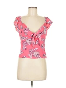 NUEVO SIN ETIQUETAS ANN TAYLOR LOFT ROSA PAISLEY MANGA ALETEADA RECORTADA TALLA 4... ¡GUAU! - Imagen 1 de 2