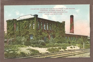 VINTAGE POSTCARD UNUSED MAYFLOWER PUBLISHING FLORAL PARK NEW YORK - Picture 1 of 1