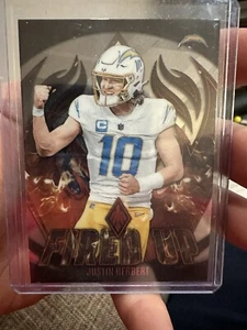 2023 Panini Phoenix - Fired Up Silver Seismic #FU-3 Justin Herbert - Picture 1 of 2