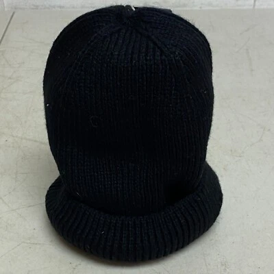 DSG Mens Classic Beanie Pure Black OSFA Stylish Trendy DSGM1010 - Image 1 of 4