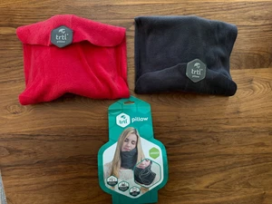 Cantidad 2- trtl Posición Ergonómica Unisex Almohada de Viaje para Soporte de Cabeza Gris y Rojo - Imagen 1 de 7