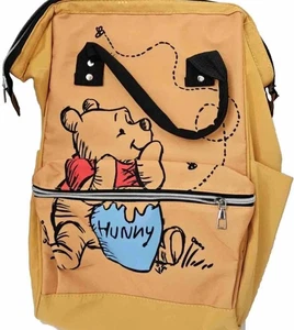 Zaino/scuola/borsa pannolini giallo Winnie The Pooh orso blu vaso miele bambini - Foto 1 di 6