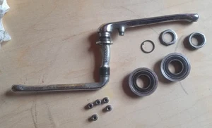 Tioga Task Force Takagi 180 Cr-Mo One Piece BMX Crank Old School sealed bearing - Picture 1 of 22