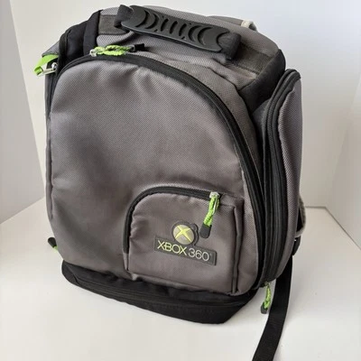 XBOX 360 Backpack Bag, Black Gray & Green Gaming Gamer Travel - Image 1 of 4