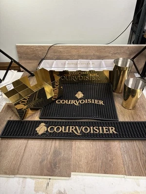 Courvoisier Bar Condimento, Fruta, Bar Carrito, Coctelera, Todo Nuevo. Alfombrillas de barra usadas Foto 1 de 4
