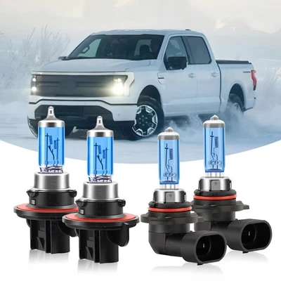 4200K Halogen Headlight Hi&Lo Fog Light Bulbs For Mercury Mountaineer 2007-2010 - Image 1 of 4