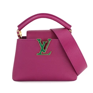LOUIS VUITTON Capucines MINI Hand Shoulder Bag Taurillon Leather 90280602 - Picture 1 of 10