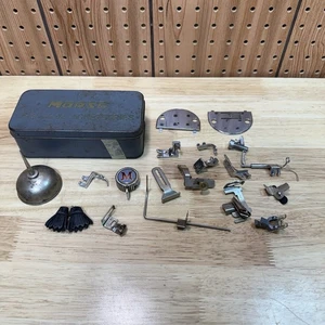 Morse Sewing Machine Attachments Accessories Metal Box Collectible Griest - Picture 1 of 14