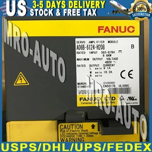 Nuevo Servo Drive FANUC A06B-6124-H208 A06B6124H208 DHL Envío Rápido - Imagen 1 de 11