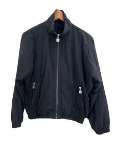 Chaqueta cortavientos ligera Kaelin de colección años 90 cremallera completa negra, talla mediana - Imagen 1 de 7