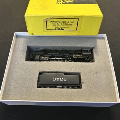 HO Scale Brass **SANTA FE**  4-8-2  3700 Class Steamer - Sunset Models, 1 of 150 - Image 1 of 2