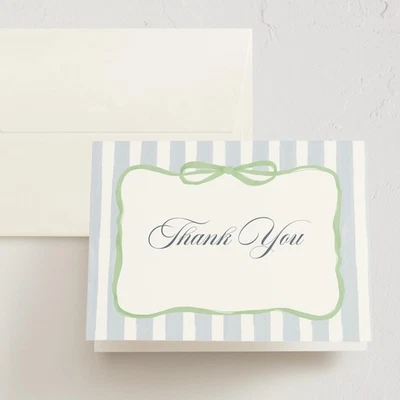 Thank You Cards Pack, 10 Thank You Cards with 10 Envelopes, Blank Card, Green... - Image 1 of 4