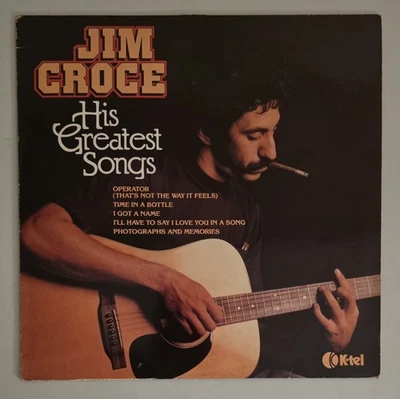 Jim Croce  His Greatest Songs  IMPORT Vinyl LP Record VG+ I Got A Name  Operator - Image 1 of 3