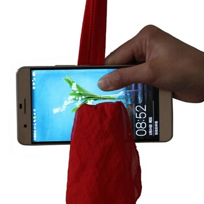Magic red Silk Thru Phone by close-up Street Magic Trick Show Prop Tool neuZCR - Bild 1 von 4