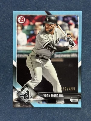 Bowman Light Blue #19 Yoan Moncada White Sox 2018/499 Foto 1 de 2