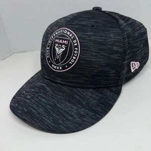 New Era Fitted Hat Size 8 Miami FC Black Inter Team Logo 59FIFTY Soccer - Picture 1 of 6