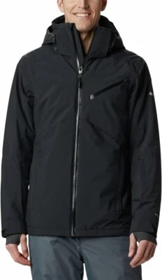 Columbia X5610 Mens Black Hooded Waterproof Powder 8's Insulated Jacket Size M - Image 1 of 4