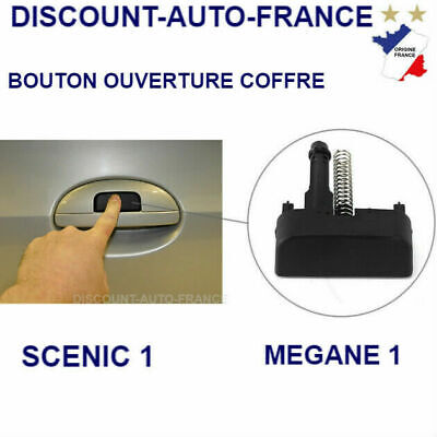 Bouton Poussoir D'ouverture De Coffre Hayon De Renault Mégane 1 Scenic 1 Phase 2 • 15.81€