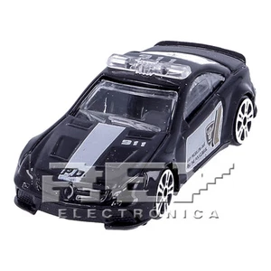 Coche Deportivo Policia Juguete Negro Escala 1:64 ¡Envío desde ESPAÑA! j235 - Imagen 1 de 9