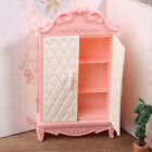 1:12 Dollhouse Miniature Pink Storage Cabinet Wardrobe Locker Furniture DecorToy