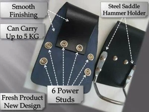 Leather Hammer Holder Fixed Loop Oil Tanned Leather Tool Belt Holder/Holster - Picture 1 of 2