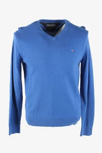 Jumper vintage manga larga cuello en V años 90 azul talla XL - IL2880 - Imagen 1 de 4