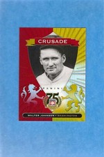 2014 Panini Hall of Fame Crusades Red /75 Walter Johnson #2 HOF NM to MINT