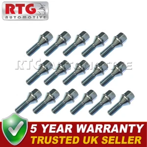 16x Wheel Bolts For Nissan Micra 2017 On (Alloy Wheels) Silver - Picture 1 of 1