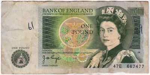 Mazuma *F2429 England QEII Elizabeth 1978-80 One Pound 47E667477 AVF - Picture 1 of 2